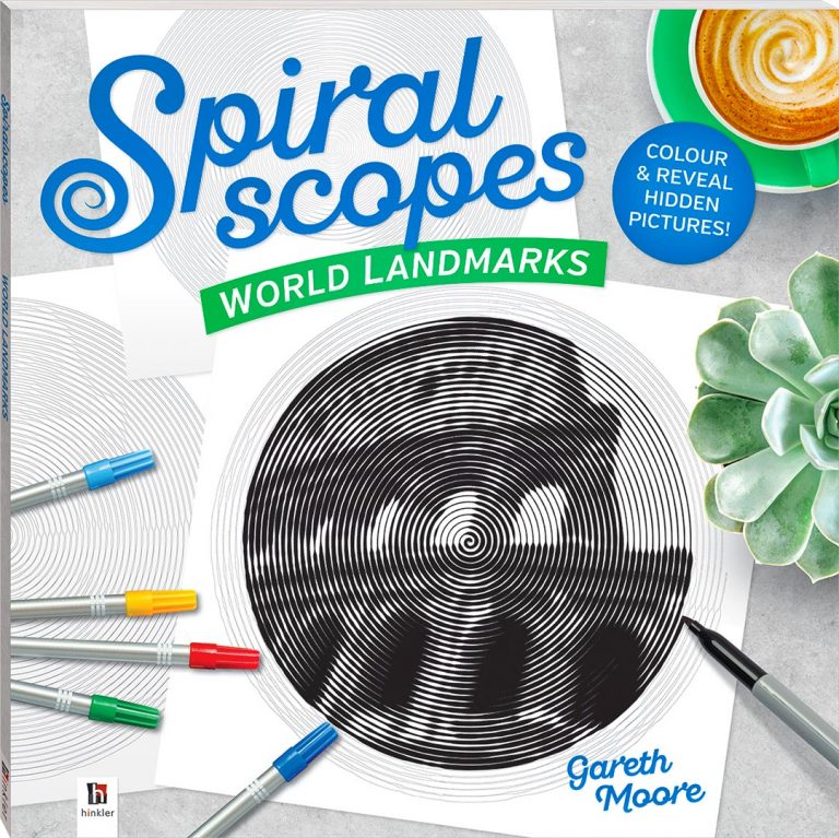 Spiralscopes - World Landmarks coloring book cover