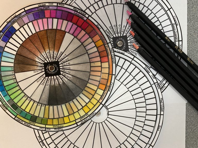 Black Widow Colored Pencils Color Wheel Free Download