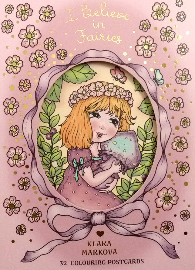 I Believe In Fairies Watercolour Postcards Review and Testing Inktense