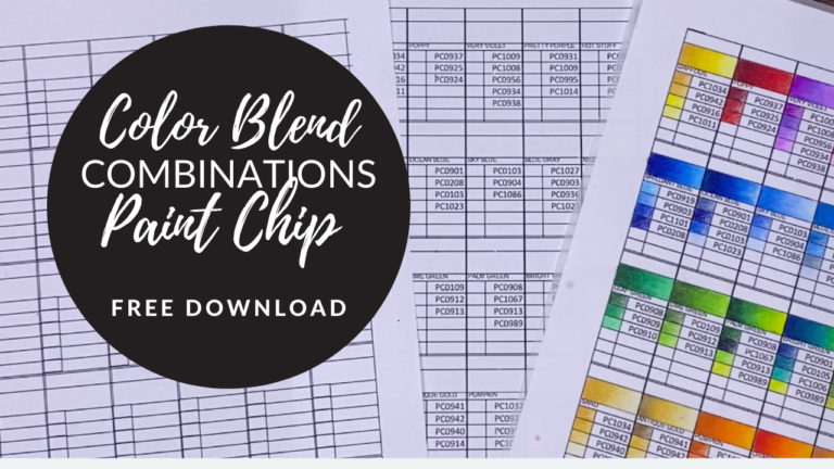 blank and prismacolor color combination chart to download
