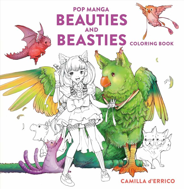 Pop Manga Beauties and Beasties Coloring Book Review