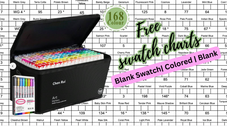 Chen Rui 168 Alcohol Markers Review & Swatch