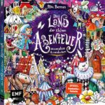 Das Land der kleinen Abenteuer colored front cover a collage of images from the book