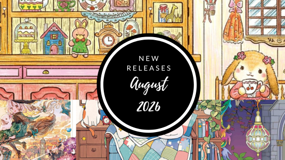 a seletion of new coloring books to be released in August 2026
