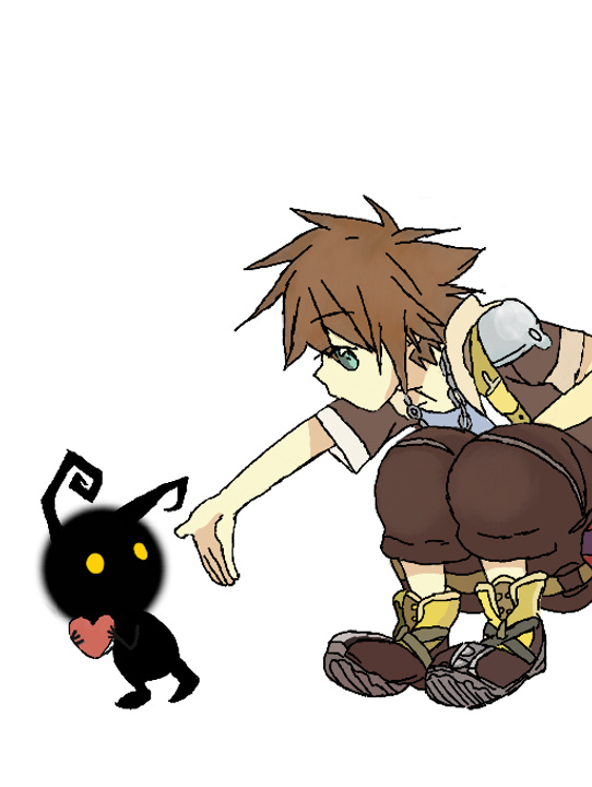 Sora And a Heartless c: by Cinerous - Colors Live