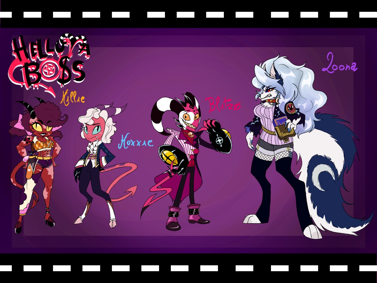 Helluva Boss : I.M.P Redesign by BlackVelvetRose - Colors Live