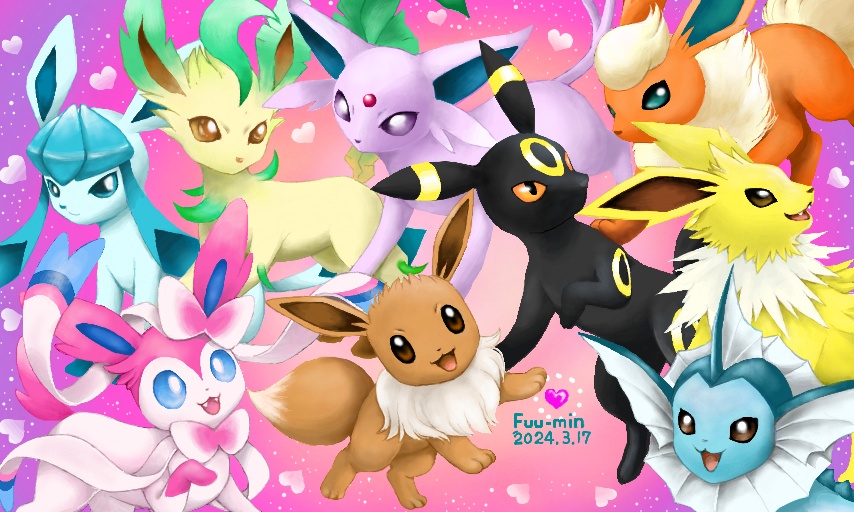 ブイズ - Eeevee friends by fuu-min - Colors Live