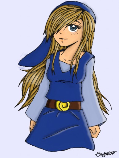 Colors Live Fem Blue Toon Link By Muzaiko