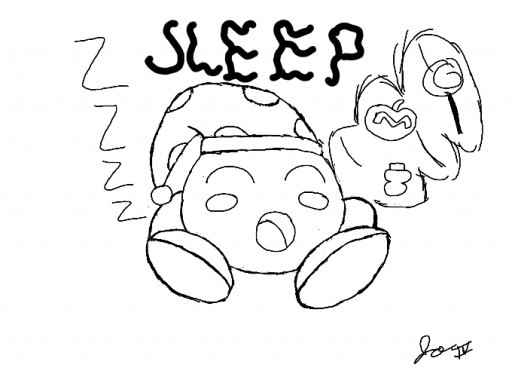 Colors Live - Sleep Kirby by JohnnyTheFlash