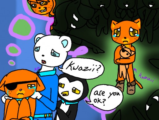 This picture shows Kwazii getting picked on as a kitten and how his ...