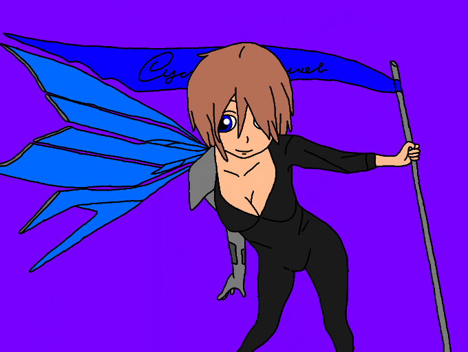 Colors Live Anime Girl Holding The Flag by Bonsai_Potted_Boy