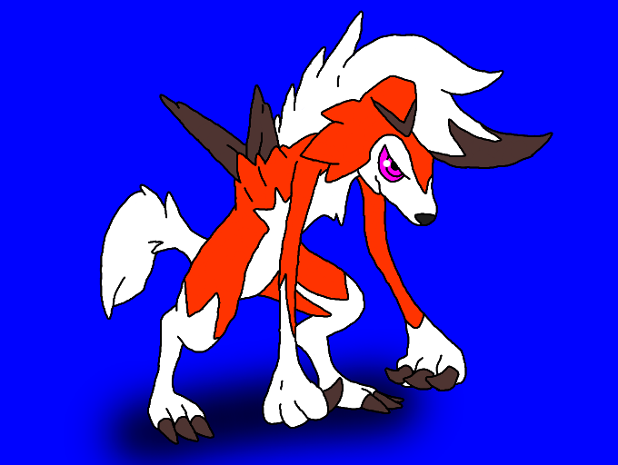 Colors Live Dawn Form Lycanroc By Bonsai Potted Boy