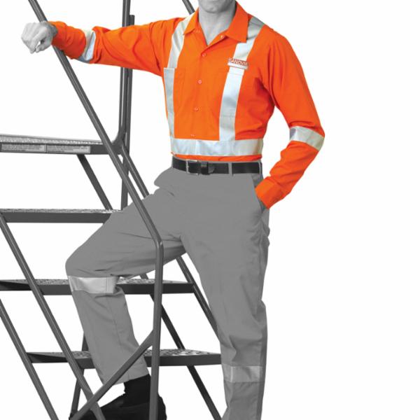 POLY/COTTON LONG SLEEVE SHIRT – 2” REFLECTIVE TAPE