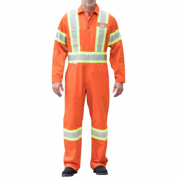 POLY/COTTON 4”  REFLECTIVE TAPE COVERALLS