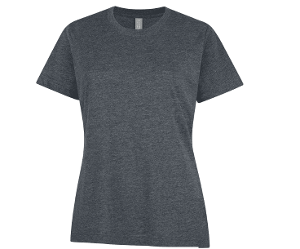 ATC 24EVER™ RING SPUN COTTON LADIES' TEE - DARK HEATHER with Don't Worry Get Macdon -CF36632