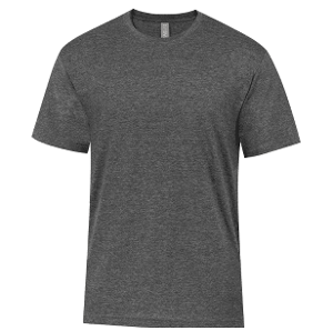 ATC 24EVER™ RING SPUNCOTTON TEE - HEATHER DARK GREY with Don't Worry Get Macdon -CF36633
