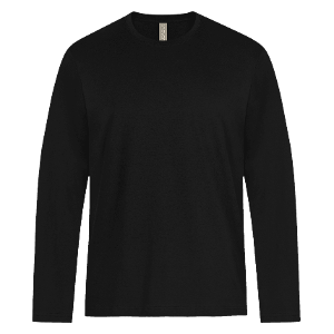 ATC 24EVER™ RING SPUNCOTTON LONG SLEEVE TEE - BLACK with Don't Worry Get Macdon -CF36634