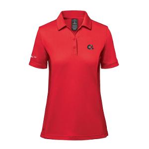 WOMEN'S MONTEREY S/S POLO- RED with CCL-CF35088