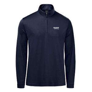 MEN'S MONTEREY 1/4 ZIP PULLOVER - NAVY with Major Drilling 3.25"W-CF35296