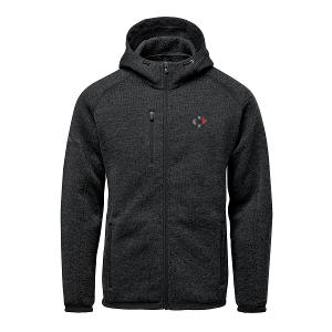MEN'S AVALANTE FULL ZIP FLEECE HOODY - BLACK HEATHER with CCL-CF33546