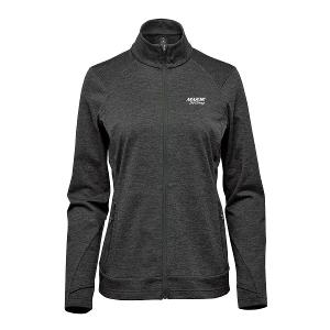 WOMEN'S TREELINE PERFORMANCE JACKET - BLACK HEATHER with Major Drilling 3.25"W-CF35302