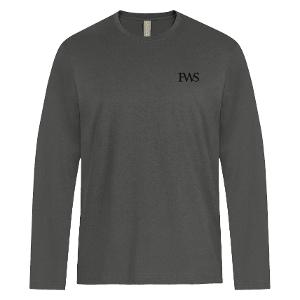 ATC 24EVER™ RING SPUNCOTTON LONG SLEEVE TEE –CHARCOAL with FWS 3.5in-CF34862