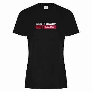 ATC RING SPUN T-SHIRT - LADIES BK with Don't Worry Get Macdon -CF31080