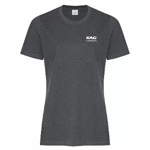 ATC RING SPUN T-SHIRT - LADIES - DARK HEATHER GREY with KAG - FusionX-CF33981