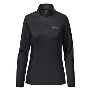 WOMEN'S MONTEREY 1/4 ZIP PULLOVER - BLACK with Sigfusson Northern-CF35612
