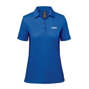 WOMEN'S MONTEREY S/S POLO- ROYAL BLUE with Major Drilling 3.25"W-CF35289
