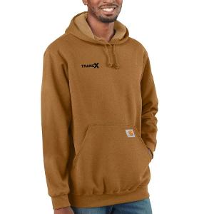 CARHARTT LOOSE FIT MIDWEIGHT LOGO SLEEVE GRAPHIC SWEATSHIRT - CARHARTT BROWN with TransX - 3"W-CF34400