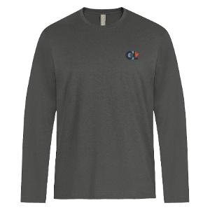 ATC 24EVER™ RING SPUNCOTTON LONG SLEEVE TEE –CHARCOAL with CCL HT 3.5in-CF35149