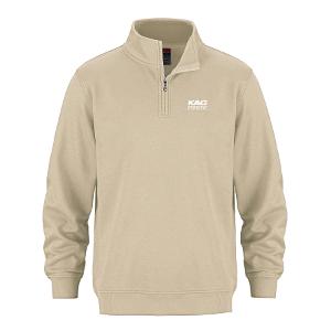 Flux - Adult 1/4 Zip Sweatshirt - Sand with KAG Embroidery-CF33972