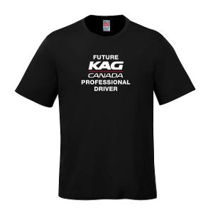Parkour - Youth RING SPUN Combed Cotton Crewneck T-Shirt - BLACK with Future KAG Driver -CF34027
