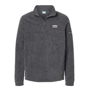 STEENS MOUNTAIN™  HALF ZIP FLEECE PULLOVER - CHARCOAL HEATHER with KAG Embroidery-CF36086