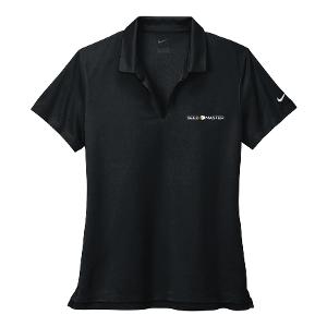 NIKE DRI-FIT MICRO PIQUE 2.0 LADIES' POLO - BLACK with SeedMaster - Horizontal -CF34509