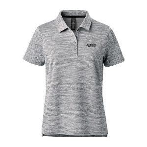 WOMEN'S TORRENTE S/S POLO - GREY MIX with Major Drilling 3.25"W-CF35294