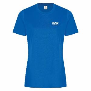 ATC RING SPUN T-SHIRT - LADIES - ROYAL with KAG - FusionX-CF33983