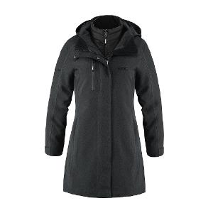 Apex - Ladies 3 in 1 Jacket - Charcoal with KPIC-CF33716