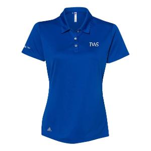 LADIES ADIDAS PERFORMANCE POLO – ROYAL BLUE with FWS-CF34932