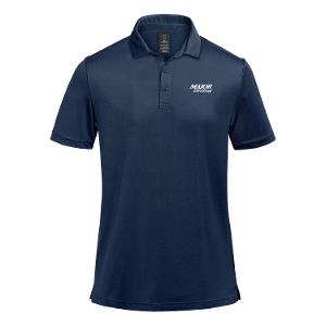 MEN'S MONTEREY S/S POLO - NAVY with Major Drilling 3.25"W-CF35282