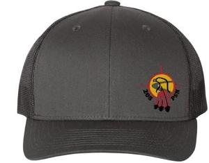 YUPOONG CLASSICS SIX-PANEL RETRO TRUCKER CAP CHBK with Sigfusson Northern  208 PSN - 2.75 IN-CF34736