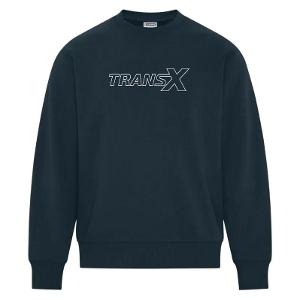 ATC WERK™ HEAVYWEIGHT FLEECE CREWNECK - DARK NAVY with TransX 10"W-CF36949