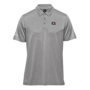 MEN'S VOLANTE H2X-DRY S/S POLO - GRANITE HEATHER with CCL-CF32377