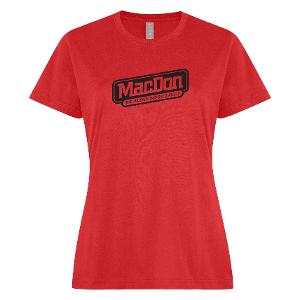ATC 24EVER™ RING SPUN COTTON LADIES' TEE - RED with MacDon - The Harvesting Specialists - 8.5" W-CF36645