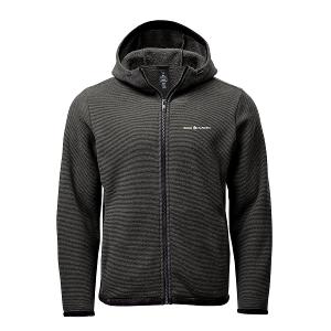 MEN'S MEDUSA FLEECE HOODY - CHARCOAL STRIPE with SeedMaster - Horizontal -CF34307