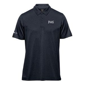 MEN'S VOLANTE H2X-DRY S/S POLO - MIDNIGHT HEATHER with FWS-CF32238