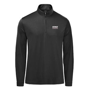 MEN'S MONTEREY 1/4 ZIP PULLOVER - GRANITE with KAG Embroidery-CF34848