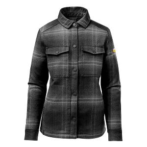 WOMEN'S HIGHLAND PLAID SHACKET - CARBON/BLACK with SeedMaster - Medium -CF34321