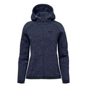 WOMEN'S AVALANTE FULL ZIP FLEECE HOODY - NAVY HEATHER with KPIC-CF33698